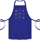 Detox Juice Hangover Cure Healthy Cotton Apron 100% Organic Royal Blue