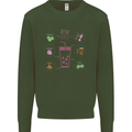 Detox Juice Hangover Cure Healthy Kids Sweatshirt Jumper Forest Green