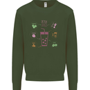 Detox Juice Hangover Cure Healthy Kids Sweatshirt Jumper Forest Green