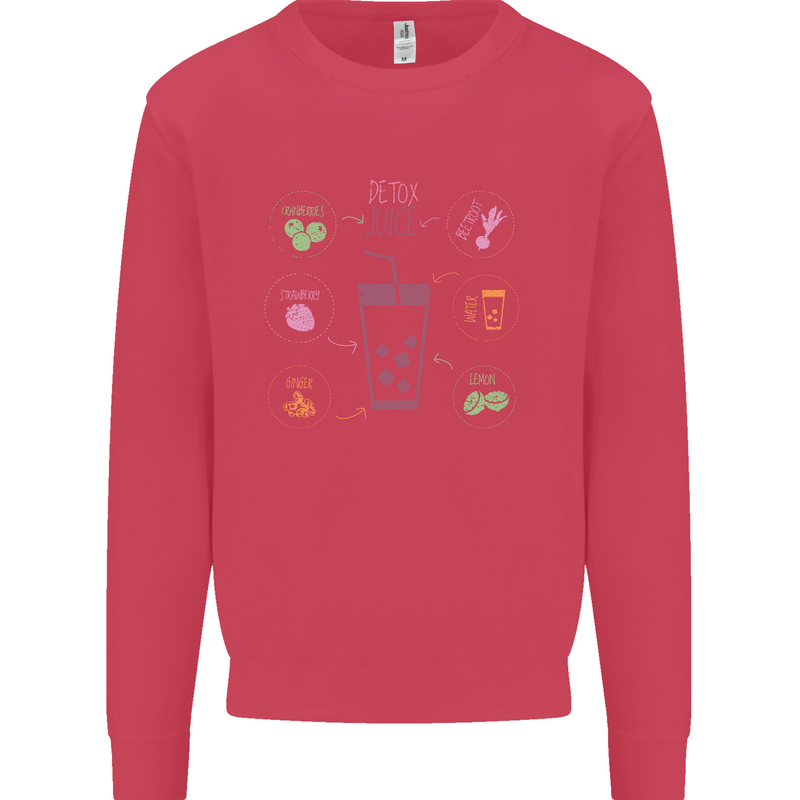 Detox Juice Hangover Cure Healthy Kids Sweatshirt Jumper Heliconia