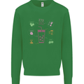 Detox Juice Hangover Cure Healthy Kids Sweatshirt Jumper Irish Green