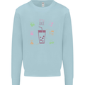 Detox Juice Hangover Cure Healthy Kids Sweatshirt Jumper Light Blue
