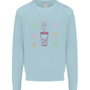 Detox Juice Hangover Cure Healthy Kids Sweatshirt Jumper Light Blue