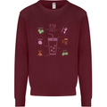 Detox Juice Hangover Cure Healthy Kids Sweatshirt Jumper Maroon