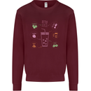 Detox Juice Hangover Cure Healthy Kids Sweatshirt Jumper Maroon