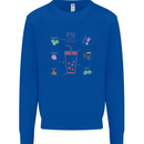 Detox Juice Hangover Cure Healthy Kids Sweatshirt Jumper Royal Blue