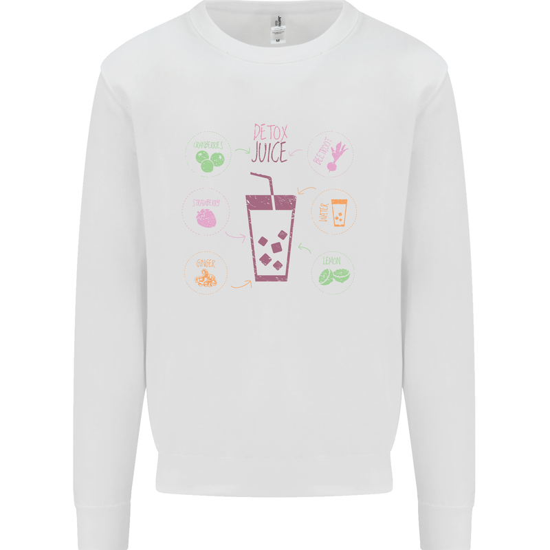 Detox Juice Hangover Cure Healthy Kids Sweatshirt Jumper White