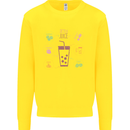 Detox Juice Hangover Cure Healthy Kids Sweatshirt Jumper Yellow
