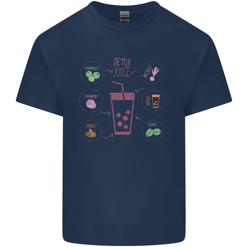 Detox Juice Hangover Cure Healthy Kids T-Shirt Childrens Navy Blue