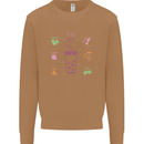 Detox Juice Hangover Cure Healthy Mens Sweatshirt Jumper Caramel Latte