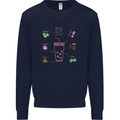 Detox Juice Hangover Cure Healthy Mens Sweatshirt Jumper Navy Blue