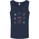 Detox Juice Hangover Cure Healthy Mens Vest Tank Top Navy Blue