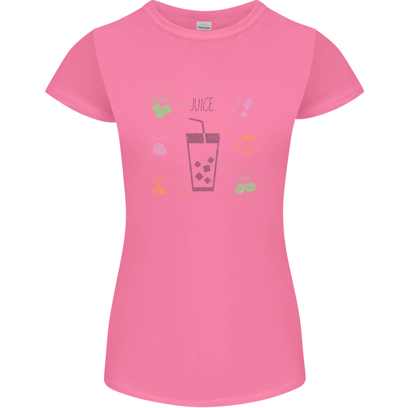 Detox Juice Hangover Cure Healthy Womens Petite Cut T-Shirt Azalea
