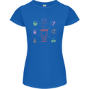 Detox Juice Hangover Cure Healthy Womens Petite Cut T-Shirt Royal Blue