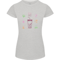 Detox Juice Hangover Cure Healthy Womens Petite Cut T-Shirt Sports Grey