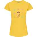 Detox Juice Hangover Cure Healthy Womens Petite Cut T-Shirt Yellow