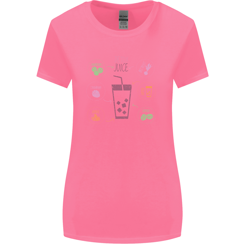 Detox Juice Hangover Cure Healthy Womens Wider Cut T-Shirt Azalea