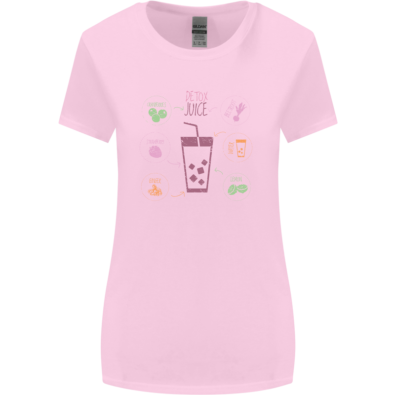 Detox Juice Hangover Cure Healthy Womens Wider Cut T-Shirt Light Pink