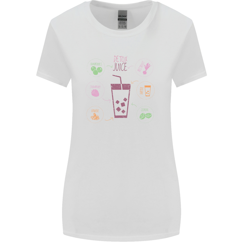 Detox Juice Hangover Cure Healthy Womens Wider Cut T-Shirt White