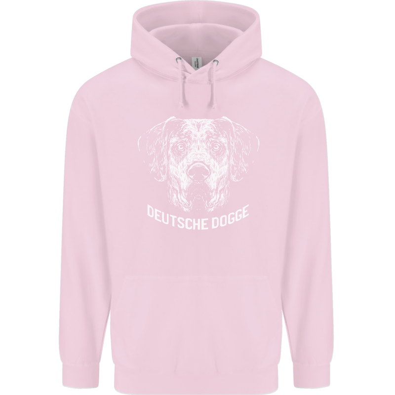 Deutsche Dogge Great Dane Dog Childrens Kids Hoodie Light Pink
