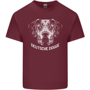 Deutsche Dogge Great Dane Dog Mens Cotton T-Shirt Tee Top Maroon