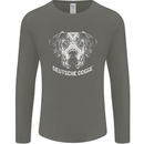 Deutsche Dogge Great Dane Dog Mens Long Sleeve T-Shirt Charcoal