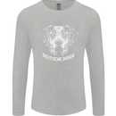 Deutsche Dogge Great Dane Dog Mens Long Sleeve T-Shirt Sports Grey
