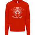 Deutsche Dogge Great Dane Dog Mens Sweatshirt Jumper Bright Red