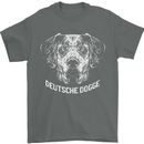 Deutsche Dogge Great Dane Dog Mens T-Shirt 100% Cotton Charcoal
