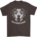 Deutsche Dogge Great Dane Dog Mens T-Shirt 100% Cotton Dark Chocolate