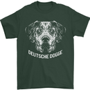 Deutsche Dogge Great Dane Dog Mens T-Shirt 100% Cotton Forest Green