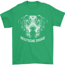 Deutsche Dogge Great Dane Dog Mens T-Shirt 100% Cotton Irish Green
