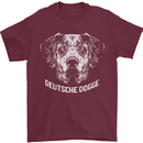 Deutsche Dogge Great Dane Dog Mens T-Shirt 100% Cotton Maroon