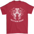 Deutsche Dogge Great Dane Dog Mens T-Shirt 100% Cotton Red