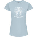 Deutsche Dogge Great Dane Dog Womens Petite Cut T-Shirt Light Blue
