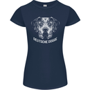 Deutsche Dogge Great Dane Dog Womens Petite Cut T-Shirt Navy Blue