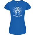 Deutsche Dogge Great Dane Dog Womens Petite Cut T-Shirt Royal Blue