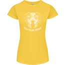 Deutsche Dogge Great Dane Dog Womens Petite Cut T-Shirt Yellow