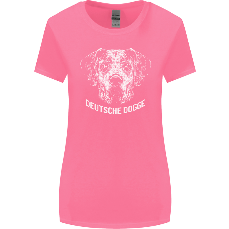Deutsche Dogge Great Dane Dog Womens Wider Cut T-Shirt Azalea