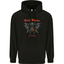 Devil Burger Demon Satan Grim Reaper BBQ Childrens Kids Hoodie Black