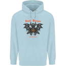 Devil Burger Demon Satan Grim Reaper BBQ Childrens Kids Hoodie Light Blue