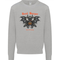 Devil Burger Demon Satan Grim Reaper BBQ Kids Sweatshirt Jumper Sports Grey