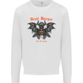 Devil Burger Demon Satan Grim Reaper BBQ Kids Sweatshirt Jumper White