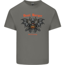Devil Burger Demon Satan Grim Reaper BBQ Kids T-Shirt Childrens Charcoal