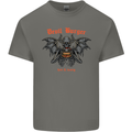 Devil Burger Demon Satan Grim Reaper BBQ Mens Cotton T-Shirt Tee Top Charcoal