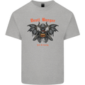 Devil Burger Demon Satan Grim Reaper BBQ Mens Cotton T-Shirt Tee Top Sports Grey