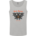 Devil Burger Demon Satan Grim Reaper BBQ Mens Vest Tank Top Sports Grey