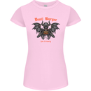 Devil Burger Demon Satan Grim Reaper BBQ Womens Petite Cut T-Shirt Light Pink