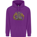 Devil Dragon Skeleton Fantasy Skull Demon Childrens Kids Hoodie Purple