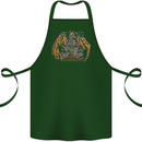Devil Dragon Skeleton Fantasy Skull Demon Cotton Apron 100% Organic Forest Green